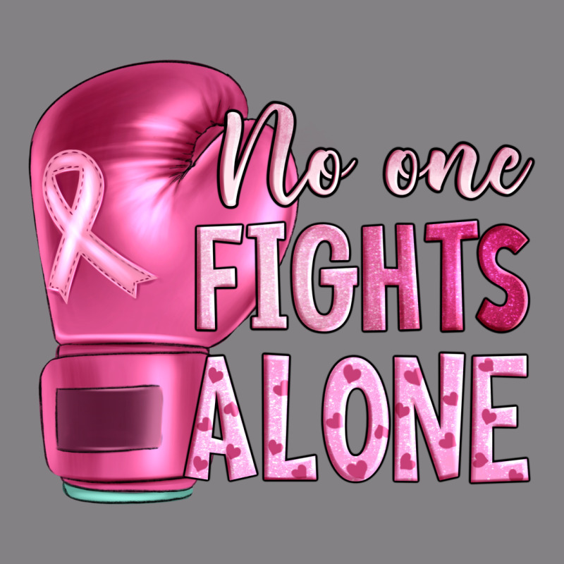 Breast Cancer No One Fights Alone Boxing Heavyweight Hoodie by Artiststas | Teevron