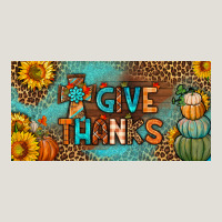 Give Thanks License Plate Heavy Core Tee | Teevron