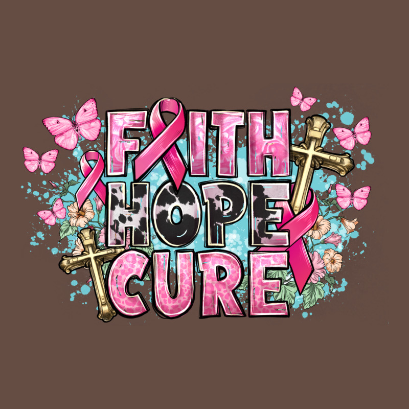 Faith Hope Cure Cancer Awareness Long Sleeve Tee by HowdyJamesFarm | Teevron