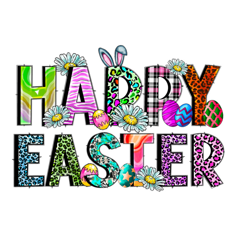 Happy Easter Zipper Hoodie by CowhideDigitalArt | Teevron
