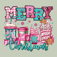 Merry Christmas Pink Coffee Cups Ladies Tee | Teevron