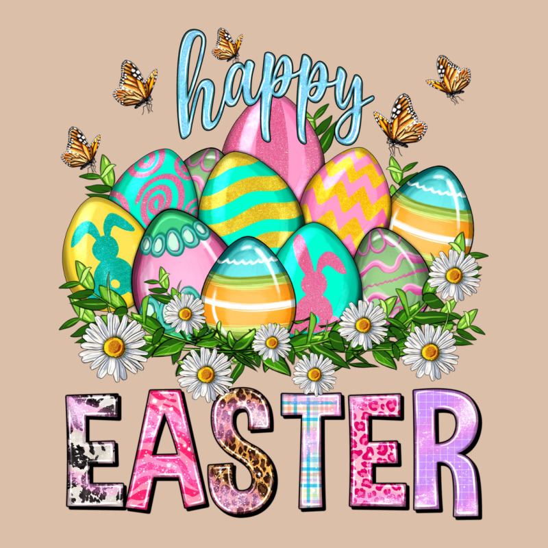 Happy Easter With Eggs Easter Day Urban Heavy Tee by HowdyJamesFarm | Teevron
