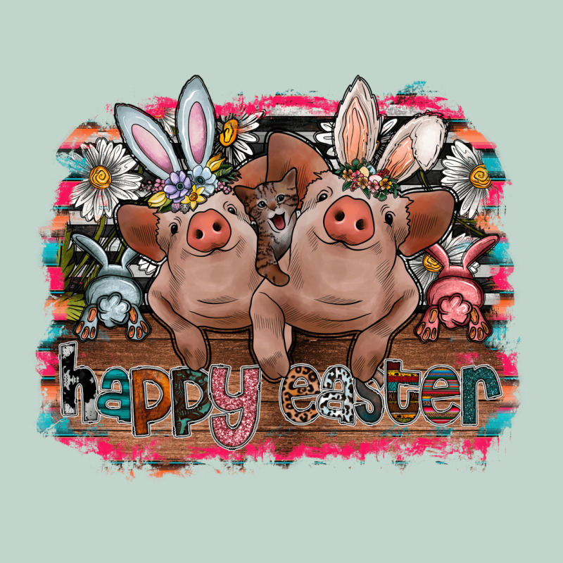 Happy Easter Zipper Hoodie by CowhideDigitalArt | Teevron