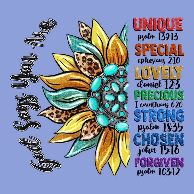 God Says You Are Unique Long Sleeve Tee by CowGirlArtShop | Teevron