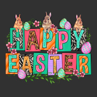 Happy Easter With Plate Letters Easter Day Urban Heavy Tee | Teevron