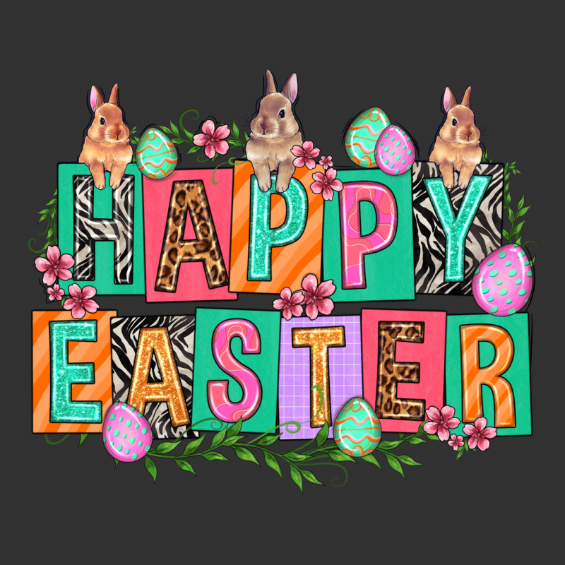 Happy Easter With Plate Letters Easter Day Urban Heavy Tee by HowdyJamesFarm | Teevron