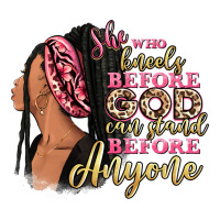 She Who Kneels Before God Can Stand Before Anyone Premium Tee | Teevron