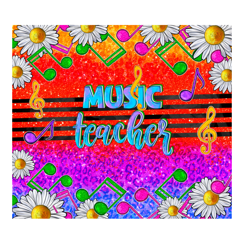 Rainbow Music Teacher Urban Heavy Tee by TumblerDesignByShophia | Teevron