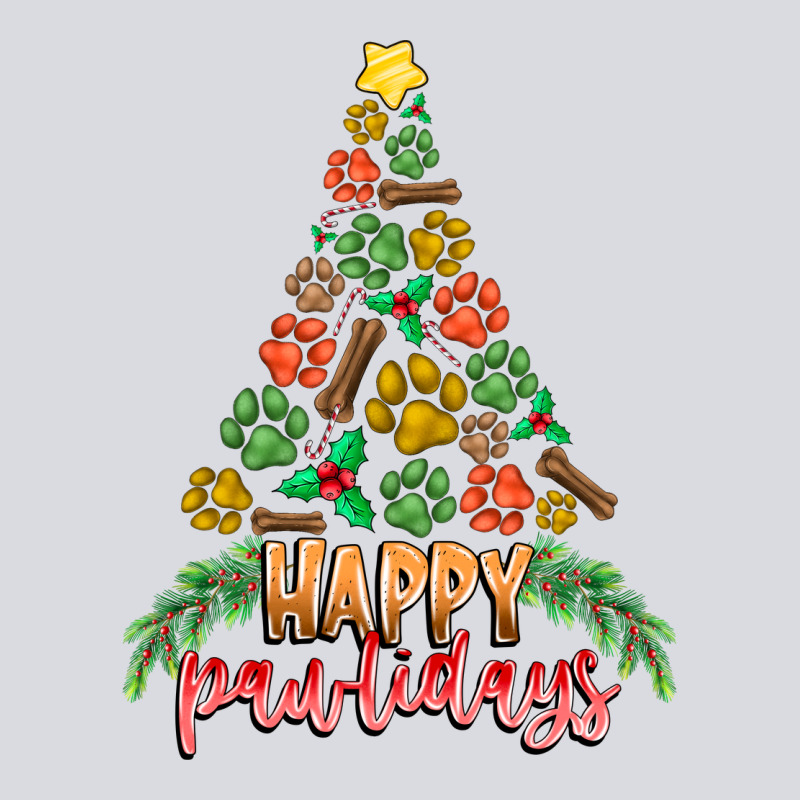 Paw Print Christmas Tree Zipper Hoodie by CowhideDigitalArt | Teevron