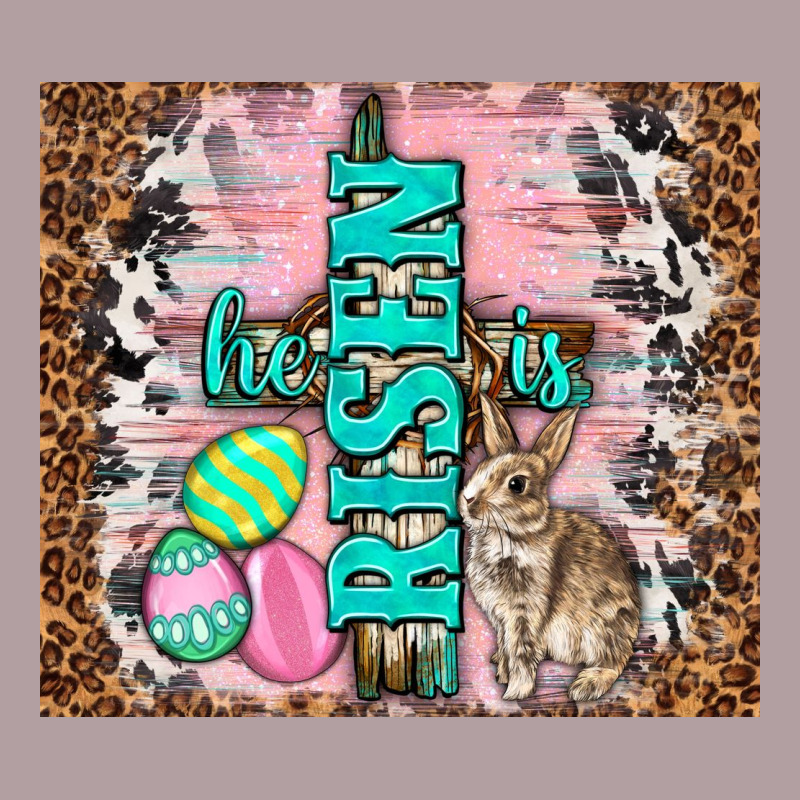 Western He Is Risen With Rabbit Vintage Hoodie by TumblerDesignByShophia | Teevron