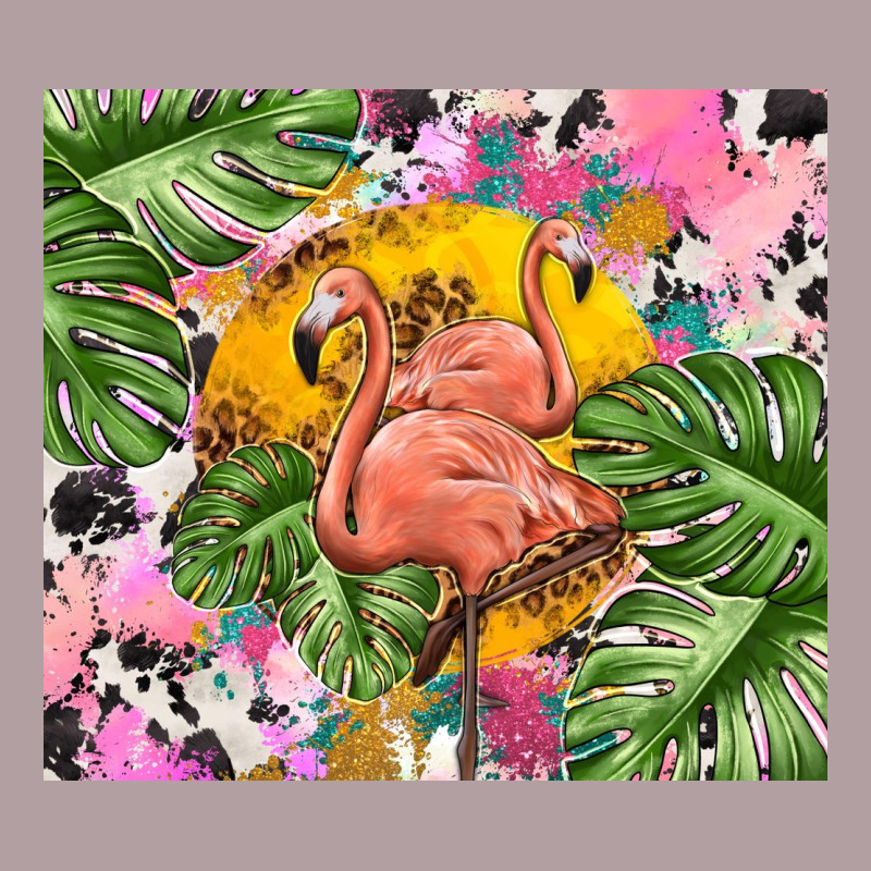 Flamingo With Leopard Vintage Hoodie by TumblerDesignByShophia | Teevron