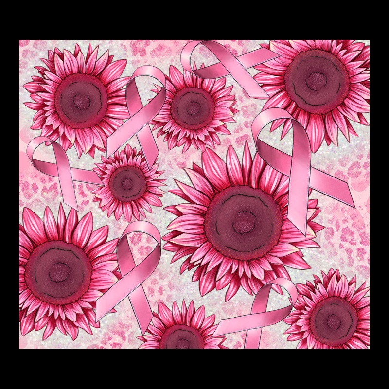 Breast Cancer Sunflower Long Sleeve Tee by CowGirlArtShop | Teevron
