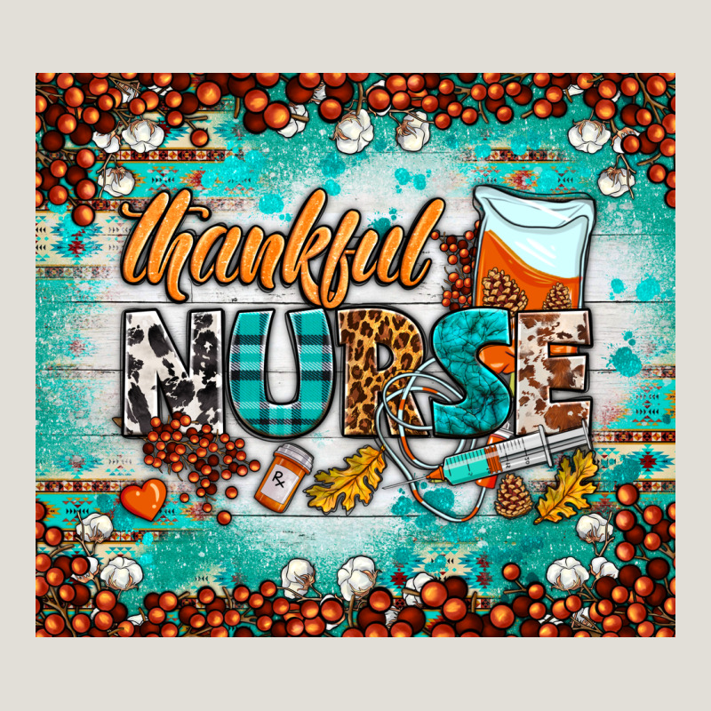 Thankful Nurse Fall Tumbler Heavy Core Tee by BundleAndBundleShop | Teevron