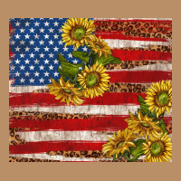 American Flag Sunflowers With Leopard Vintage Hoodie | Teevron