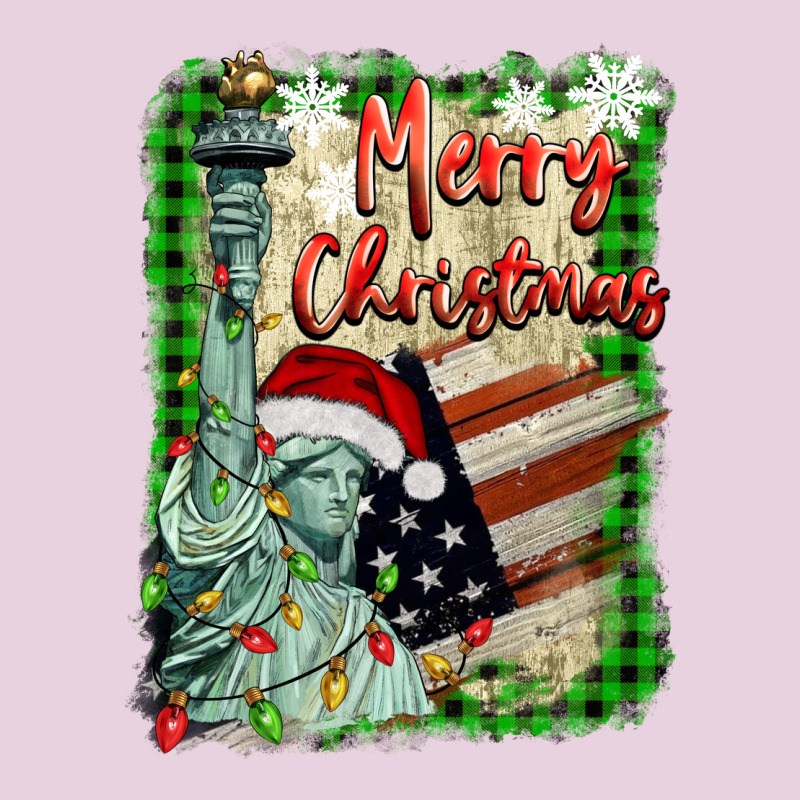Merry Christmas  Statue Of Liberty Ladies Tee by BarkalooDesign | Teevron