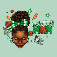 Afro Messy Bun Full Face Basketball Mom Classic Tee | Teevron