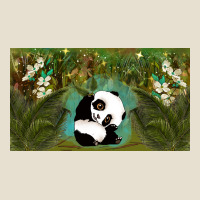 Cute Panda Urban Heavy Tee | Teevron
