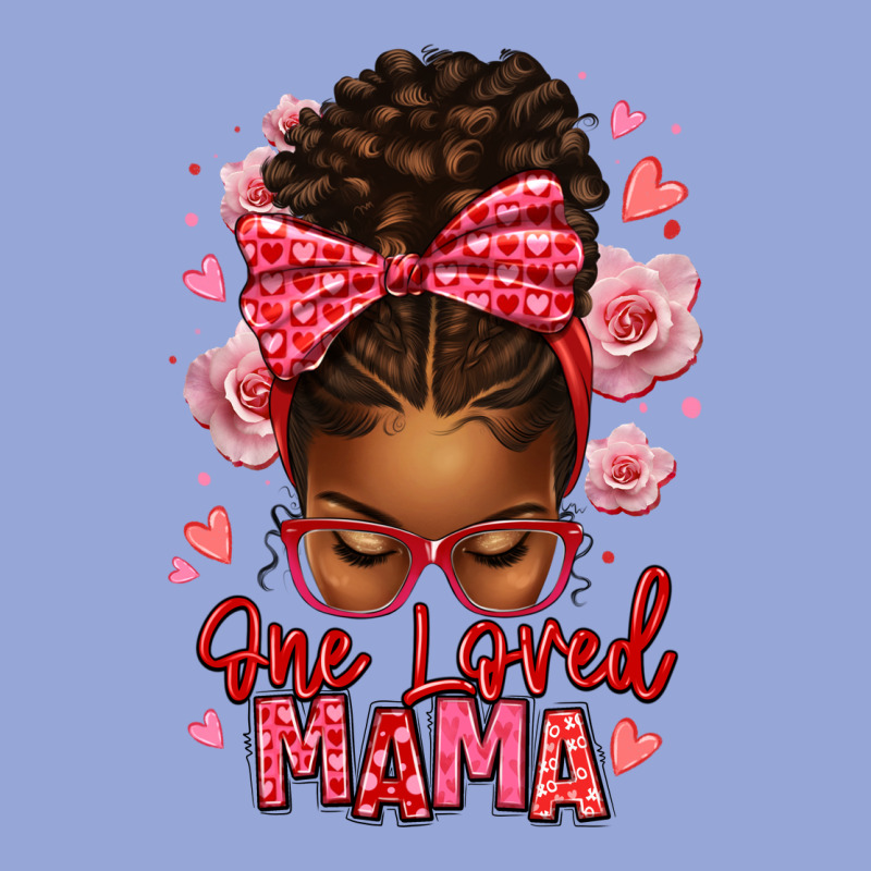 One Loved Mama Afro Messy Bun Classic Tee by texasbilliewilder | Teevron