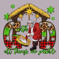 With God All Things Are Possible Santa Baby Jesus Vintage Tee | Teevron