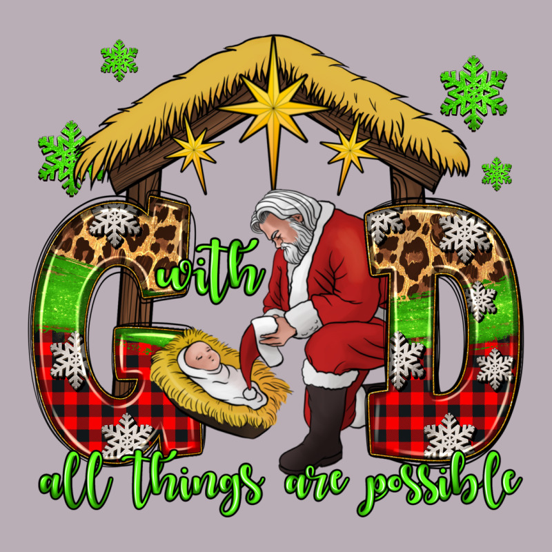 With God All Things Are Possible Santa Baby Jesus Vintage Tee by Jasminsmagicworld | Teevron