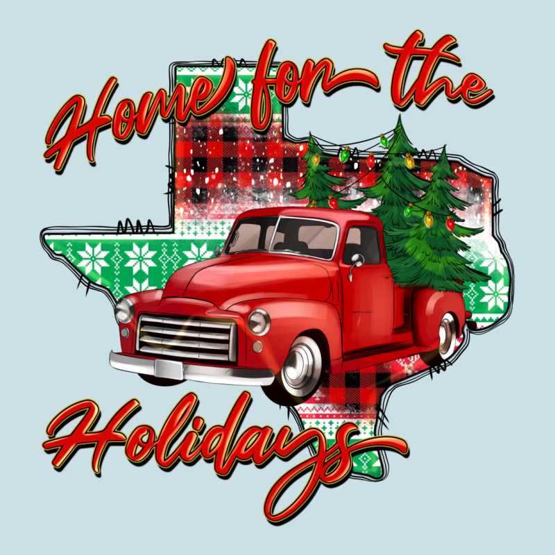 Home For The Holidays Texas Ladies Tee by BarkalooDesign | Teevron