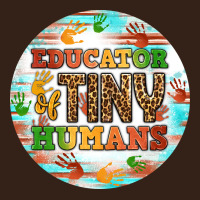 Educator Of Tiny Humans Round Earring Heavy Core Tee | Teevron