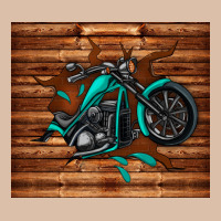 Woodgrain Motorcycle Urban Heavy Tee | Teevron