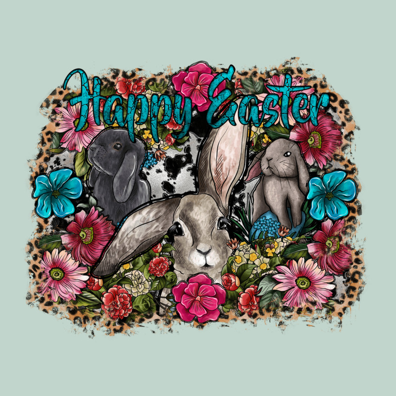 Happy Easter Zipper Hoodie by CowhideDigitalArt | Teevron