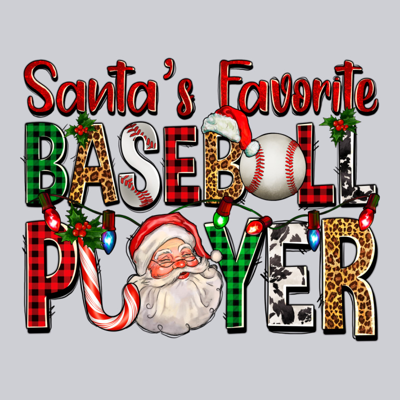 Santa's Favorite Baseball Player For Christmas Heavyweight Sweatshirt by FaDigitalArtStudio | Teevron