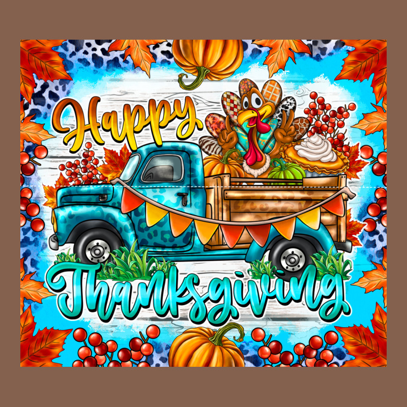 Happy Thanksgiving Zipper Hoodie by CowhideDigitalArt | Teevron