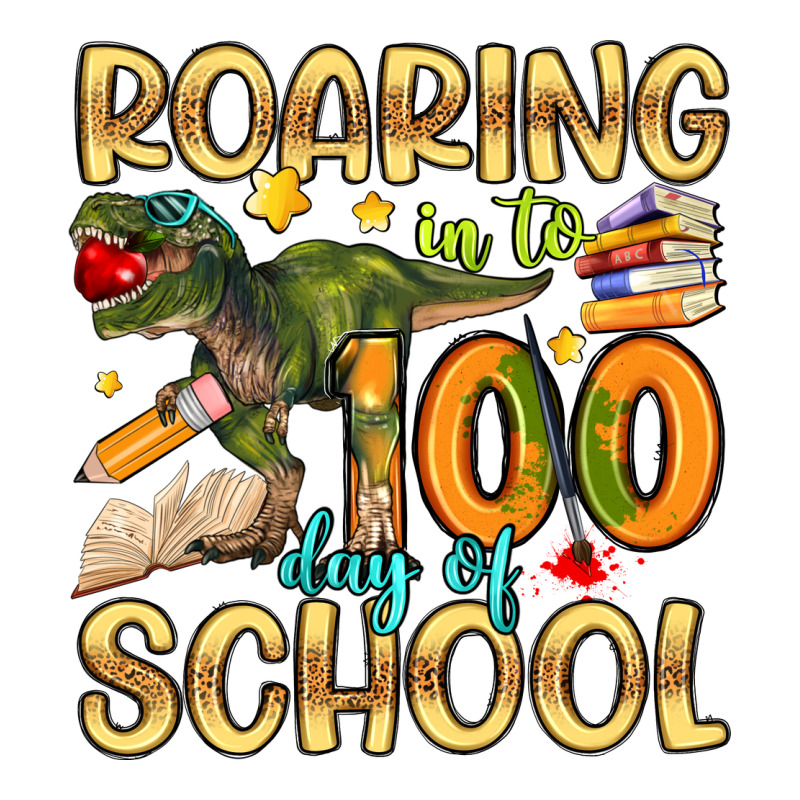 Roaring In To 100 Day Of School Premium Tee by Artiststas | Teevron