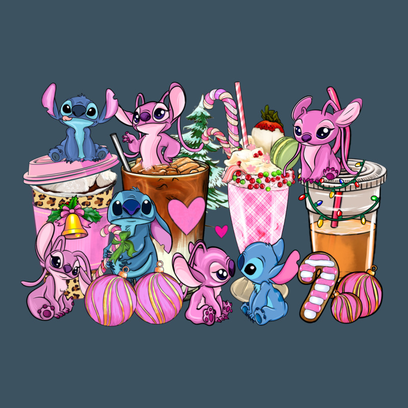 Stitch And Lilo Pink Christmas Coffee Cups Urban Hoodie by AdoDesignShop | Teevron