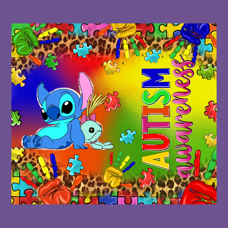 Autism Awareness With Stitch Tumbler Vintage Tee by TumblerDesignByShophia | Teevron