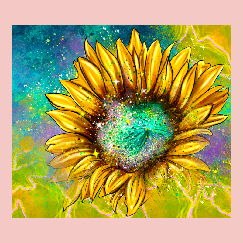Sparkling Sunflower Urban Heavy Tee by TumblerDesignByShophia | Teevron