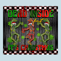 Dead Inside But It's Christmas Dancing Skeletons Ladies Tee | Teevron