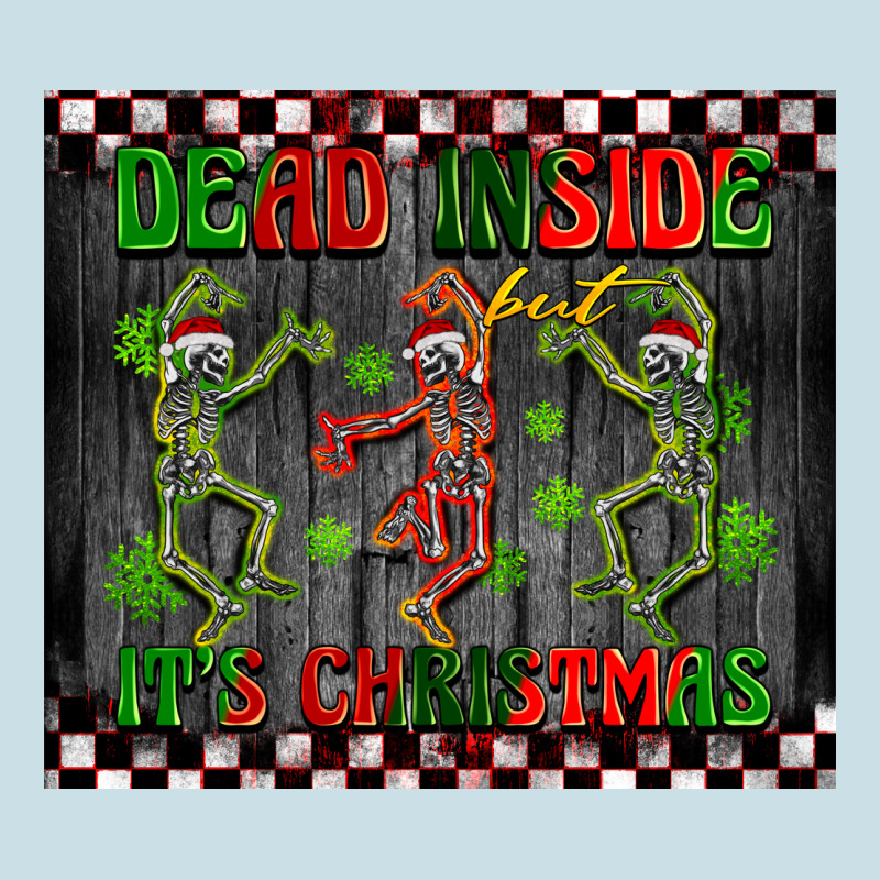 Dead Inside But It's Christmas Dancing Skeletons Ladies Tee by BarkalooDesign | Teevron