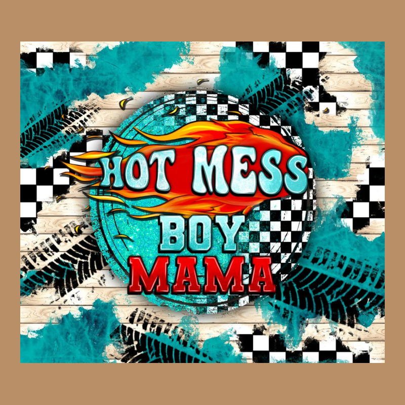 Hot Mess Boy Mama With Fire Vintage Hoodie by TumblerDesignByShophia | Teevron