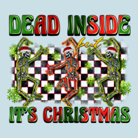 Dead Inside But It's Christmas Dancing Skeletons Ladies Tee | Teevron