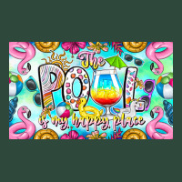 The Pool Is My Happy Place Zipper Hoodie | Teevron