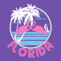 Hot Trend Florida Pink Flamingo Heart 80s Retro Vintage Style Premium Sweatshirt | Teevron