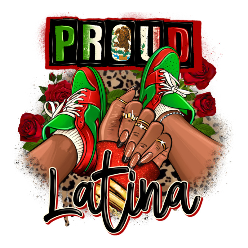 Proud Latina Mexican Sneakers Premium Tee by RanaPortraitStore | Teevron