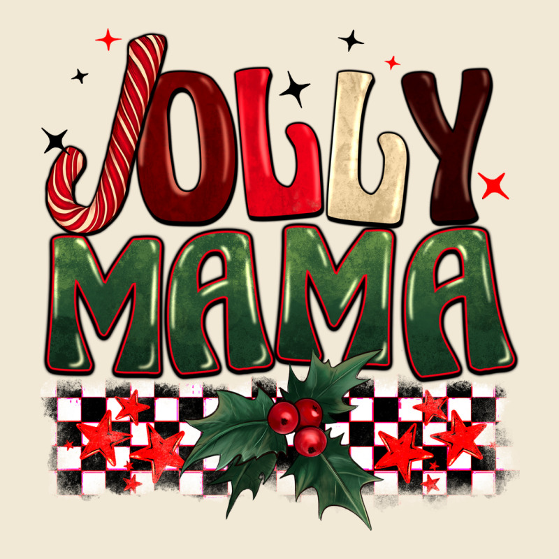 Christmas Jolly Mama Ladies Tee by BarkalooDesign | Teevron