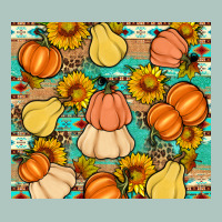 Pumpkin Sunflowers Leaves Premium Sweatshirt | Teevron