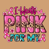 I Wear Pink For My Custom Name Cancer Awareness Vintage Tee | Teevron