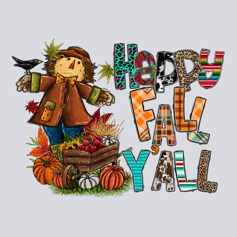 Happy Fall Y All Zipper Hoodie by CowhideDigitalArt | Teevron