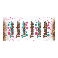 teacher gemstone and pink flower libbey glass | Teevron
