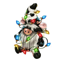 Christmas Cow Gnome Long Sleeve Tee | Teevron