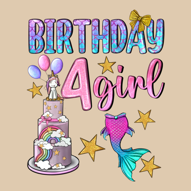Birthday Girl 4 Heavyweight Sweatshirt by BundleAndBundleShop | Teevron