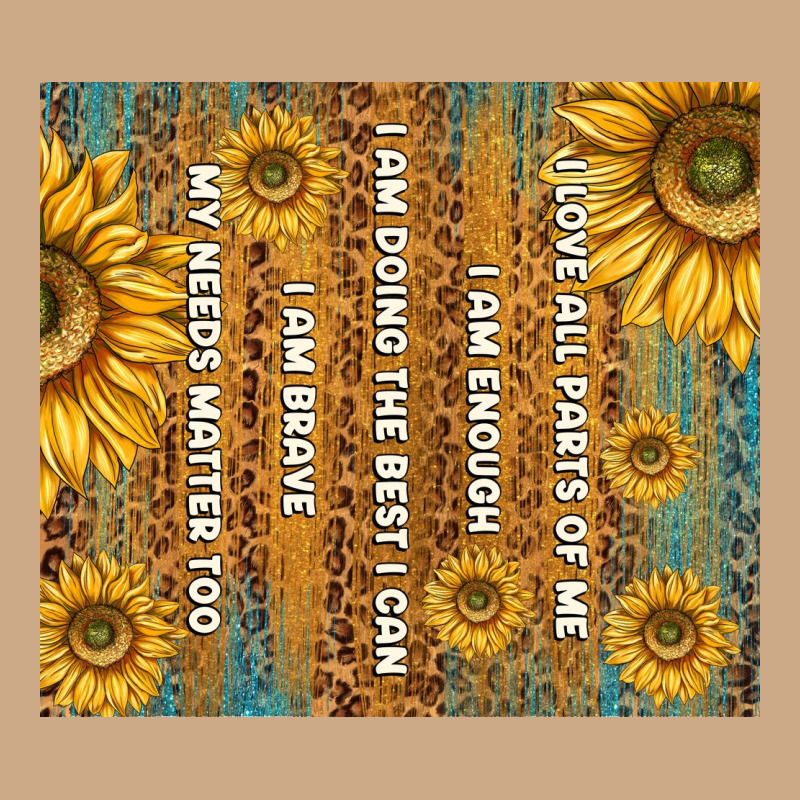 Self Reminders With Sunflowers Vintage Hoodie by TumblerDesignByShophia | Teevron