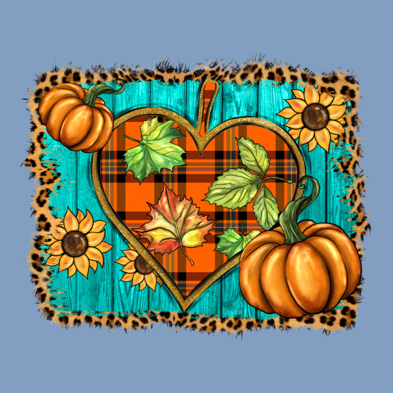 Fall Pumpkins And Sunflowers Heart Urban Hoodie by BarkalooDesign | Teevron